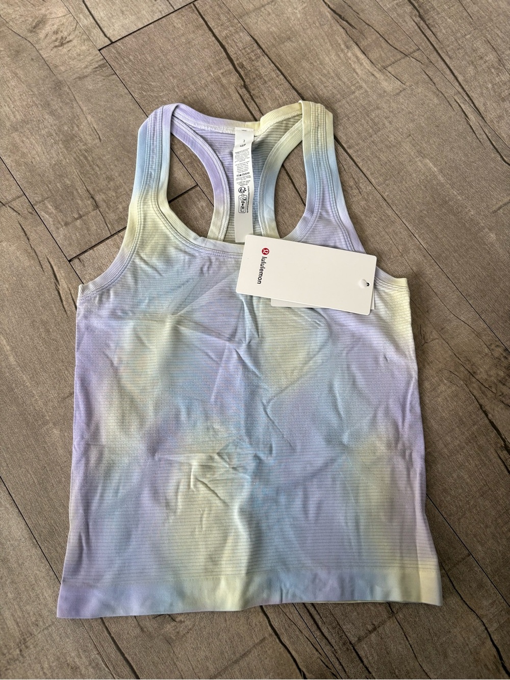 lululemon athletica Women's Tie-Dye Racerback Tank Top - Pastel Multicolor